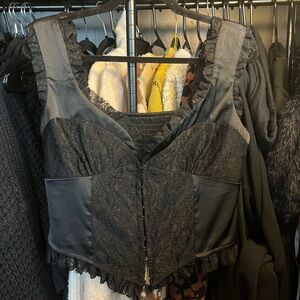 Tripp NYC Black Lace Corset Top
